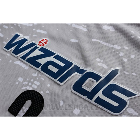 Camiseta Luces De La Ciudad Washington Wizards John Wall #2 Gris